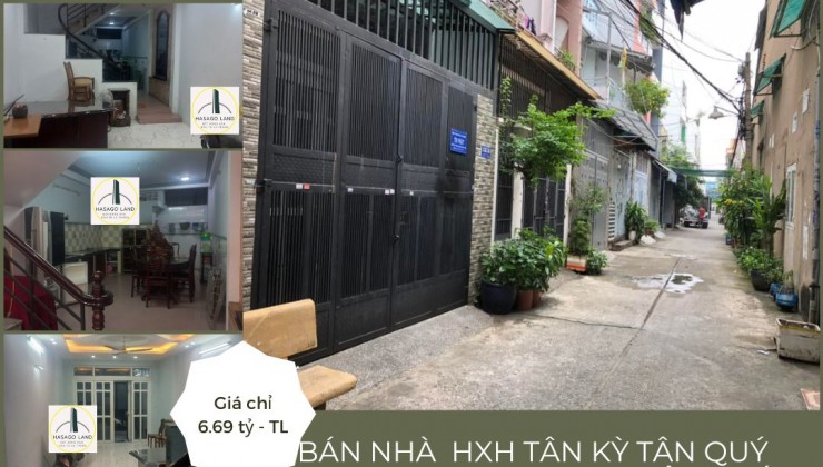 CỰC HIẾM Bán nhà HXH Tân Kỳ Tân Quý 64m2, 3LẦU, 6.69 tỷ, gần AEON